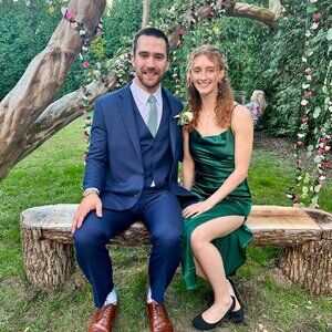 Shein Green Satin Dress || S